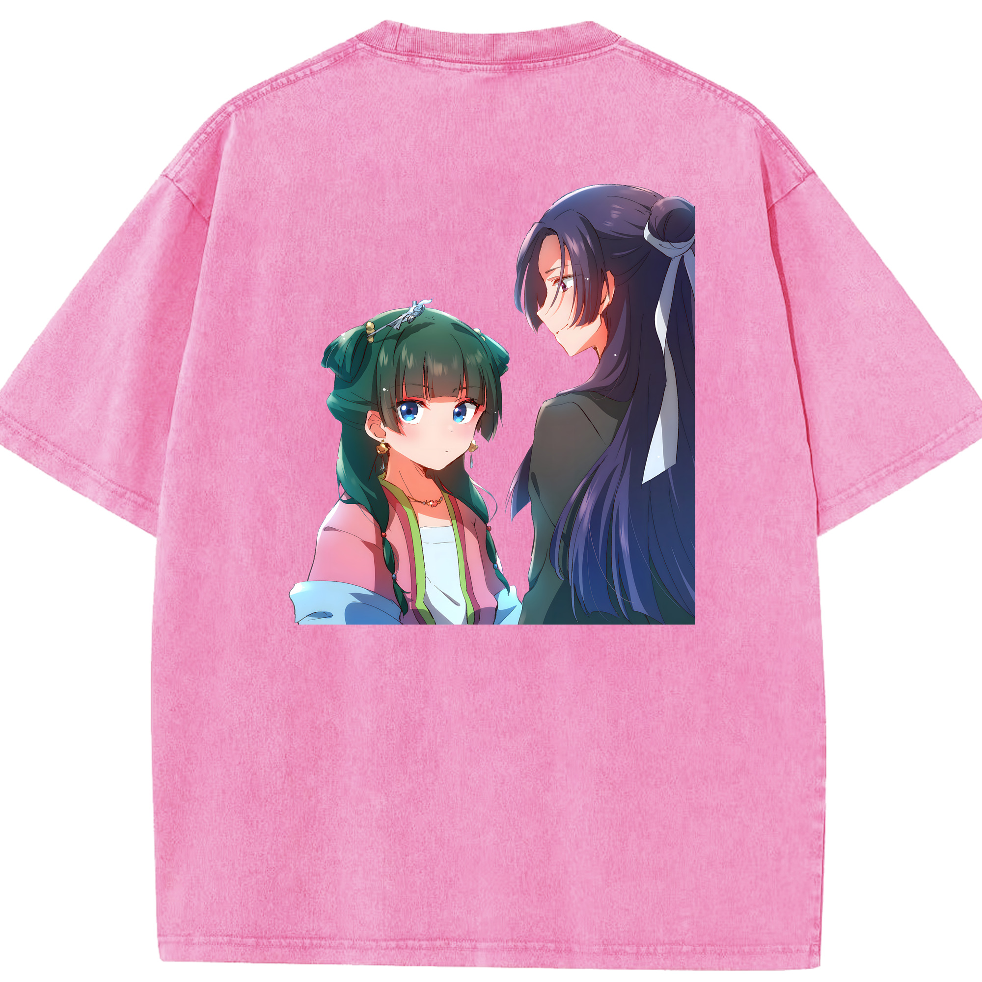 （画像用） 薬屋のひとりごと The Apothecary Diaries 綿100% ヴィンテージ風 半袖Tシャツ（背面プリント）